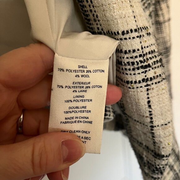 L'Agence Tweed Blazer Size 6 - Picture 6 of 6